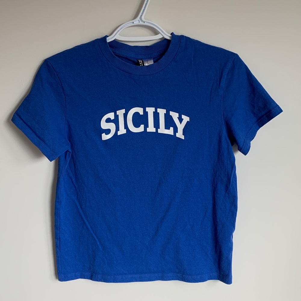 Blue ‘Sicily’ Graphic Tee